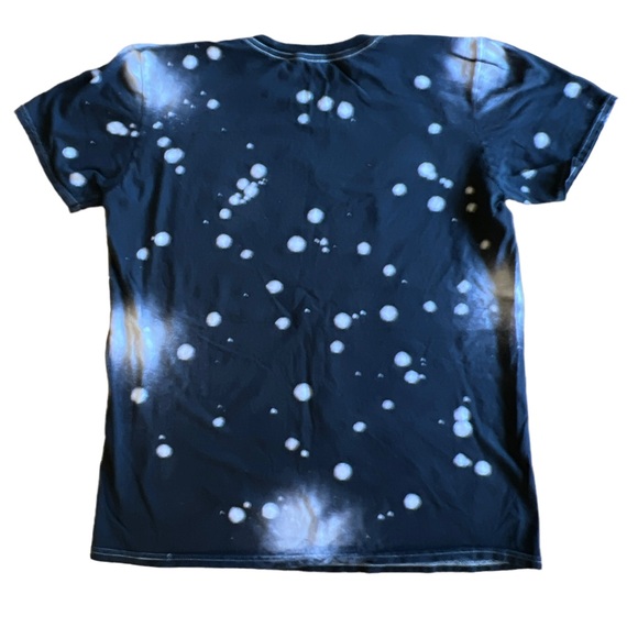 AC/DC 1978 Tour T-Shirt Black & Bleach / Song Titles Graphics Repro - Picture 2 of 7